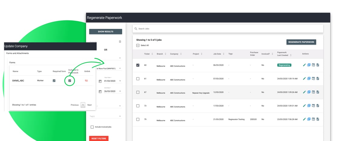 Alloc8 Paperwork-regeneration